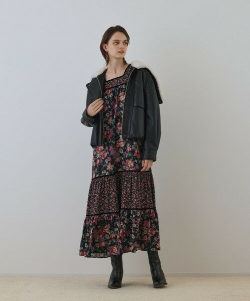 GRACE CONTINENTAL / グレースコンチネンタル その他アウター | フェイクレザーボンバージャケット | 詳細12