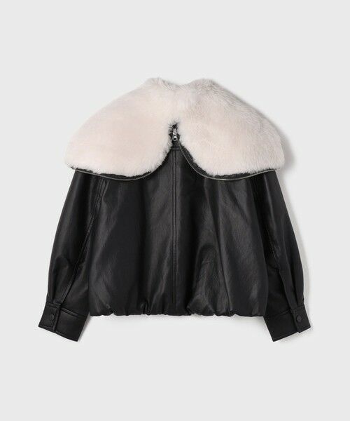 GRACE CONTINENTAL / グレースコンチネンタル その他アウター | フェイクレザーボンバージャケット | 詳細21