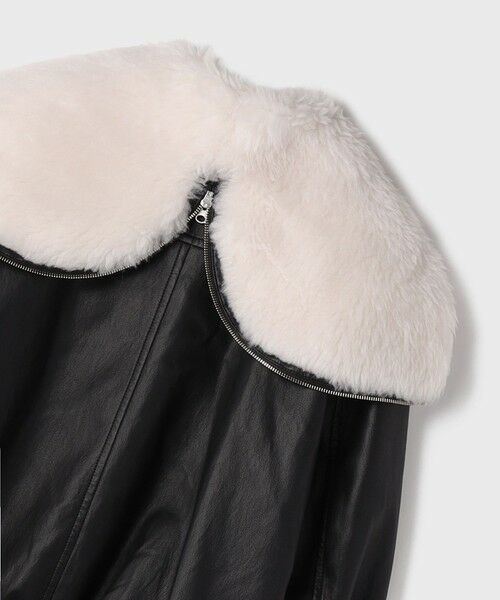 GRACE CONTINENTAL / グレースコンチネンタル その他アウター | フェイクレザーボンバージャケット | 詳細23