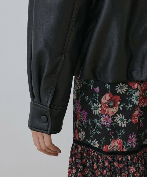 GRACE CONTINENTAL / グレースコンチネンタル その他アウター | フェイクレザーボンバージャケット | 詳細18