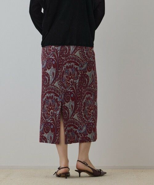 GRACE CONTINENTAL / グレースコンチネンタル ロング・マキシ丈スカート | ラメペイズリージャガードスカート | 詳細4