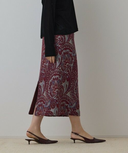 GRACE CONTINENTAL / グレースコンチネンタル ロング・マキシ丈スカート | ラメペイズリージャガードスカート | 詳細5