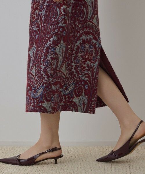 GRACE CONTINENTAL / グレースコンチネンタル ロング・マキシ丈スカート | ラメペイズリージャガードスカート | 詳細8