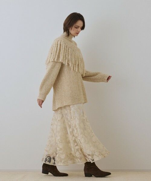 GRACE CONTINENTAL / グレースコンチネンタル ロング・マキシ丈スカート | エンブロイダリーフレアスカート | 詳細1