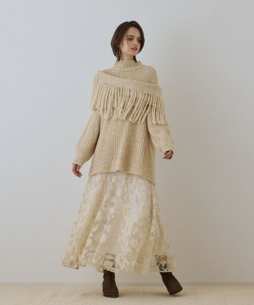 GRACE CONTINENTAL / グレースコンチネンタル ロング・マキシ丈スカート | エンブロイダリーフレアスカート | 詳細2