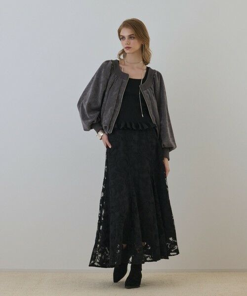 GRACE CONTINENTAL / グレースコンチネンタル ロング・マキシ丈スカート | エンブロイダリーフレアスカート | 詳細9