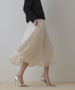 GRACE CONTINENTAL / グレースコンチネンタル ロング・マキシ丈スカート | メッシュプリーツスカート