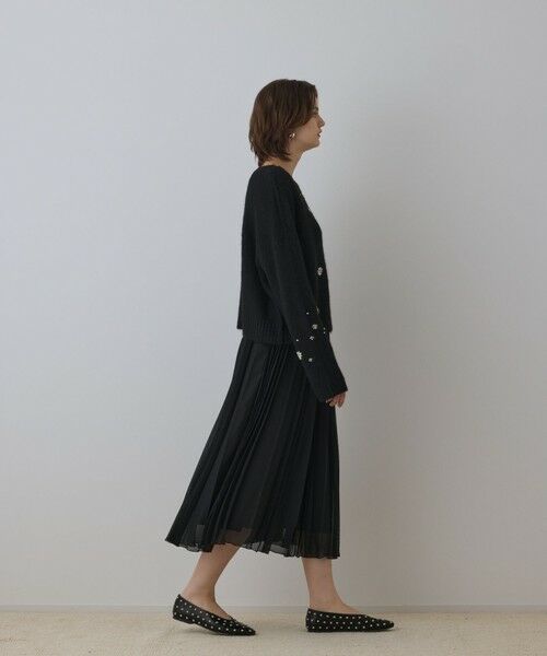 GRACE CONTINENTAL / グレースコンチネンタル ロング・マキシ丈スカート | メッシュプリーツスカート | 詳細10