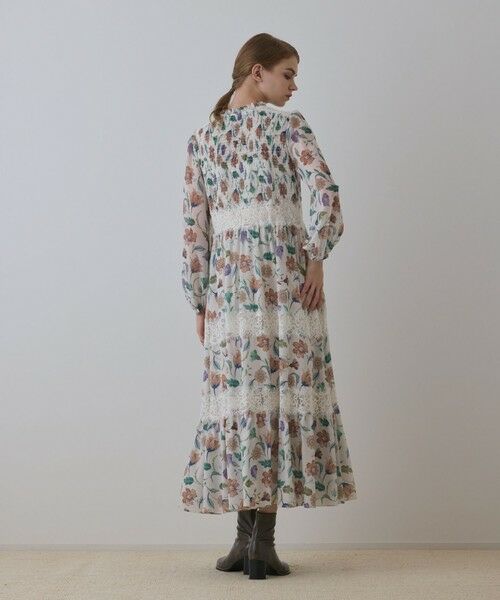 GRACE CONTINENTAL / グレースコンチネンタル ロング・マキシ丈ワンピース | サラサプリントティアードワンピース | 詳細2