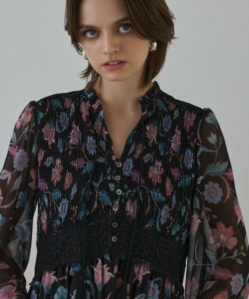 GRACE CONTINENTAL / グレースコンチネンタル ロング・マキシ丈ワンピース | サラサプリントティアードワンピース | 詳細15