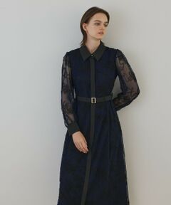 GRACE CONTINENTAL / グレースコンチネンタル ロング・マキシ丈ワンピース | チュールコードレースワンピース