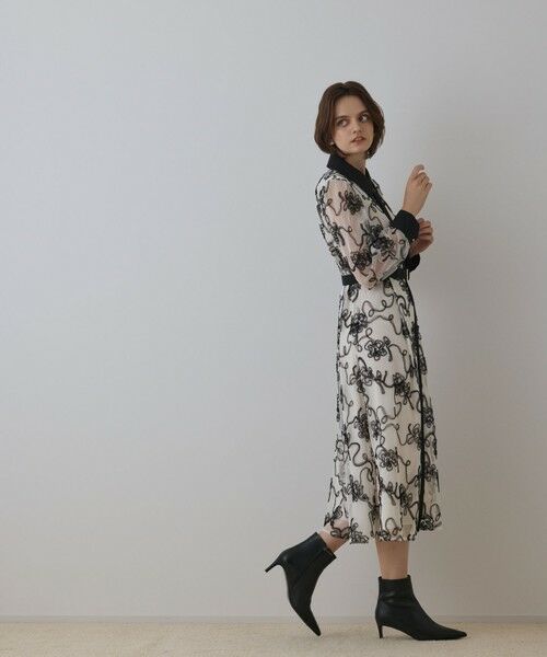 GRACE CONTINENTAL / グレースコンチネンタル ロング・マキシ丈ワンピース | チュールコードレースワンピース | 詳細2