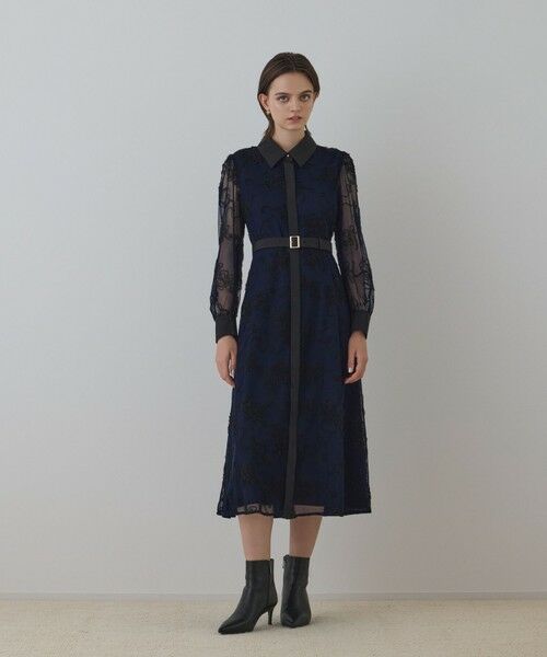 GRACE CONTINENTAL / グレースコンチネンタル ロング・マキシ丈ワンピース | チュールコードレースワンピース | 詳細7