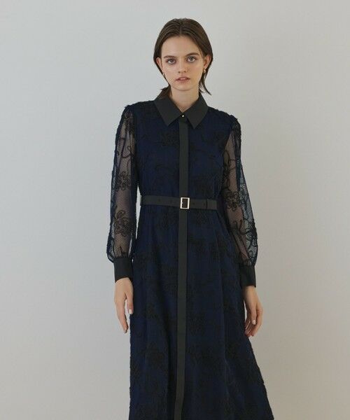 GRACE CONTINENTAL / グレースコンチネンタル ロング・マキシ丈ワンピース | チュールコードレースワンピース | 詳細10