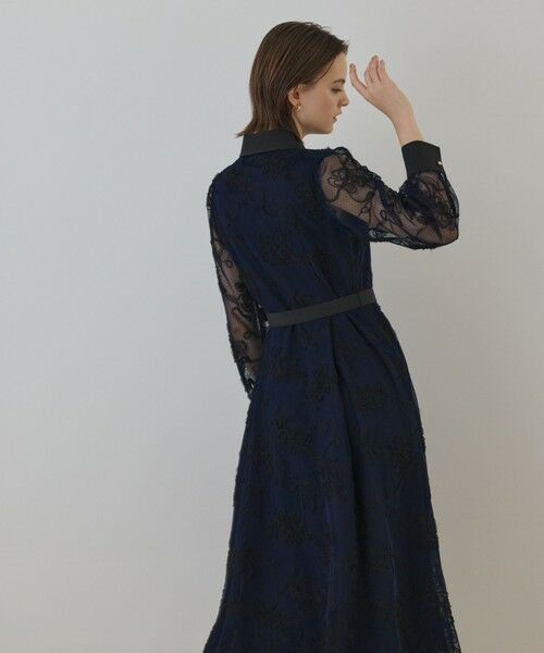 GRACE CONTINENTAL / グレースコンチネンタル ロング・マキシ丈ワンピース | チュールコードレースワンピース | 詳細12