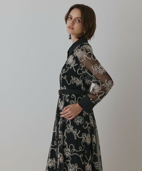 GRACE CONTINENTAL / グレースコンチネンタル ロング・マキシ丈ワンピース | チュールコードレースワンピース | 詳細17