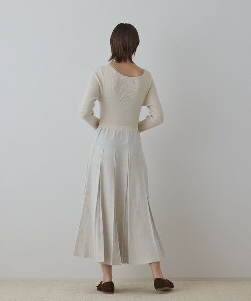 GRACE CONTINENTAL / グレースコンチネンタル ミニ丈・ひざ丈ワンピース | ラメモールニットジャガードワンピース | 詳細2