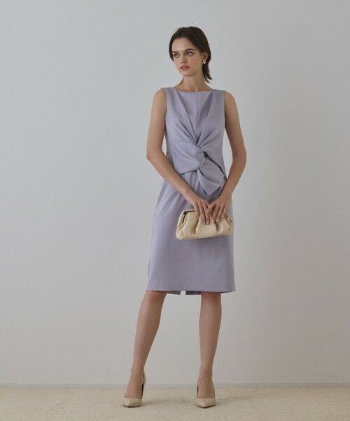 GRACE CONTINENTAL / グレースコンチネンタル ドレス | サテンクロスドレープワンピース | 詳細1