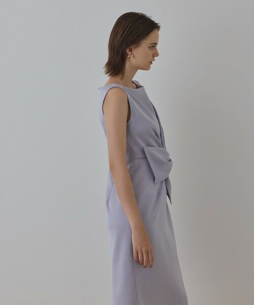 GRACE CONTINENTAL / グレースコンチネンタル ドレス | サテンクロスドレープワンピース | 詳細7