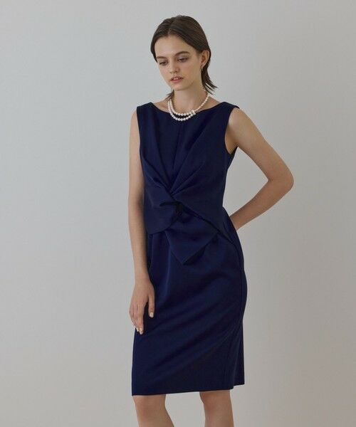 GRACE CONTINENTAL / グレースコンチネンタル ドレス | サテンクロスドレープワンピース | 詳細13