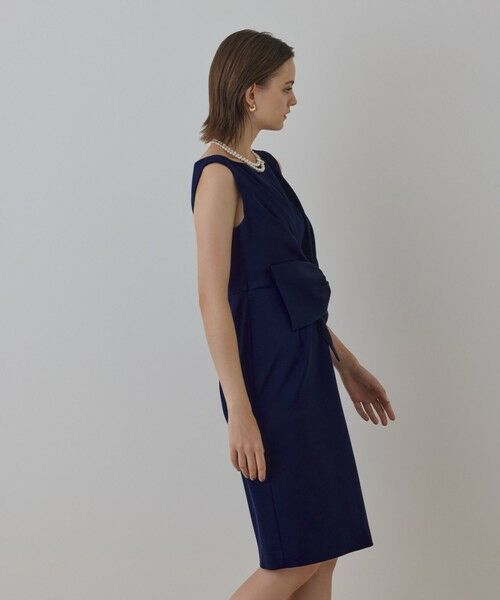 GRACE CONTINENTAL / グレースコンチネンタル ドレス | サテンクロスドレープワンピース | 詳細16