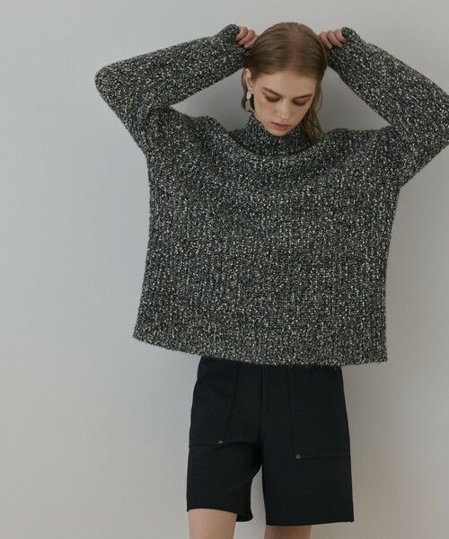 GRACE CONTINENTAL / グレースコンチネンタル ニット・セーター | フリンジケープニットトップ | 詳細13