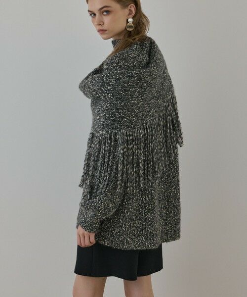 GRACE CONTINENTAL / グレースコンチネンタル ニット・セーター | フリンジケープニットトップ | 詳細7