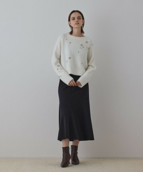 GRACE CONTINENTAL / グレースコンチネンタル ニット・セーター | ビジューニットトップ | 詳細1