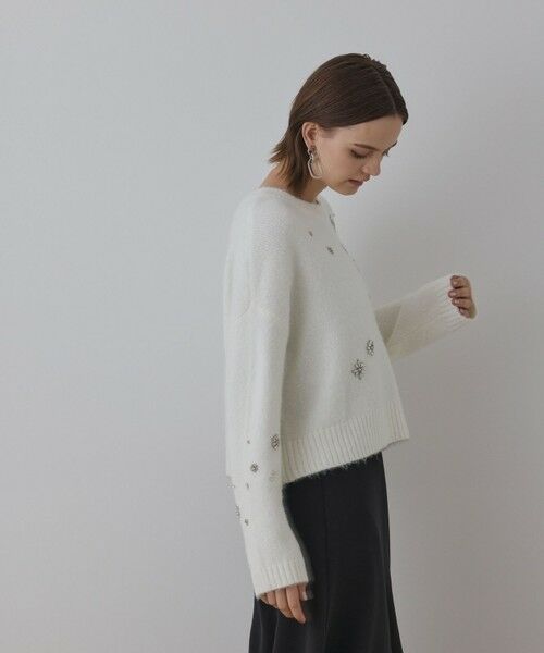 GRACE CONTINENTAL / グレースコンチネンタル ニット・セーター | ビジューニットトップ | 詳細4