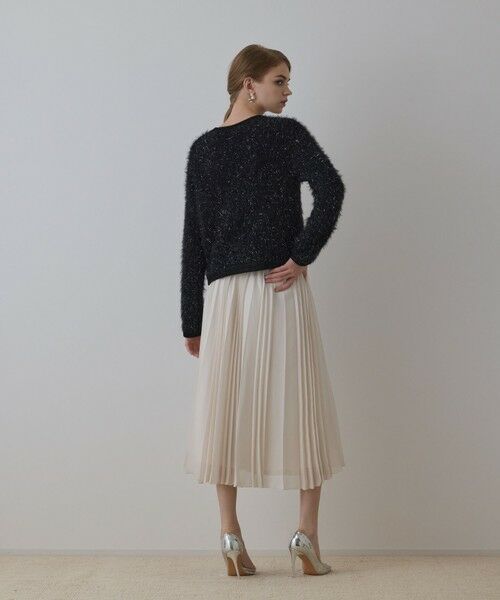 GRACE CONTINENTAL / グレースコンチネンタル カーディガン・ボレロ | ノーカラーフェザーニットカーディガン | 詳細2