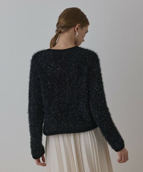 GRACE CONTINENTAL / グレースコンチネンタル カーディガン・ボレロ | ノーカラーフェザーニットカーディガン | 詳細4