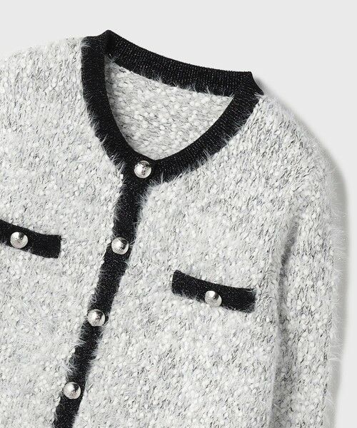 GRACE CONTINENTAL / グレースコンチネンタル カーディガン・ボレロ | ノーカラーフェザーニットカーディガン | 詳細18