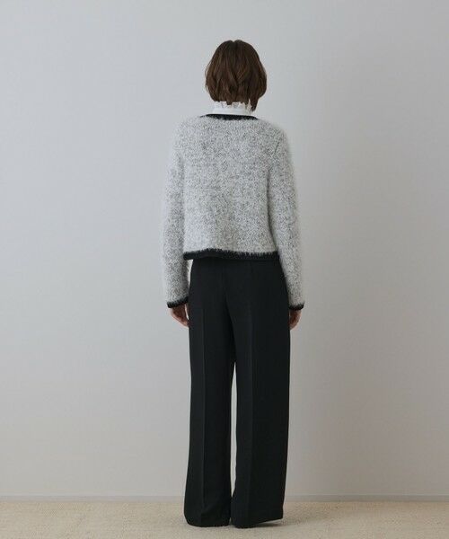 GRACE CONTINENTAL / グレースコンチネンタル カーディガン・ボレロ | ノーカラーフェザーニットカーディガン | 詳細14