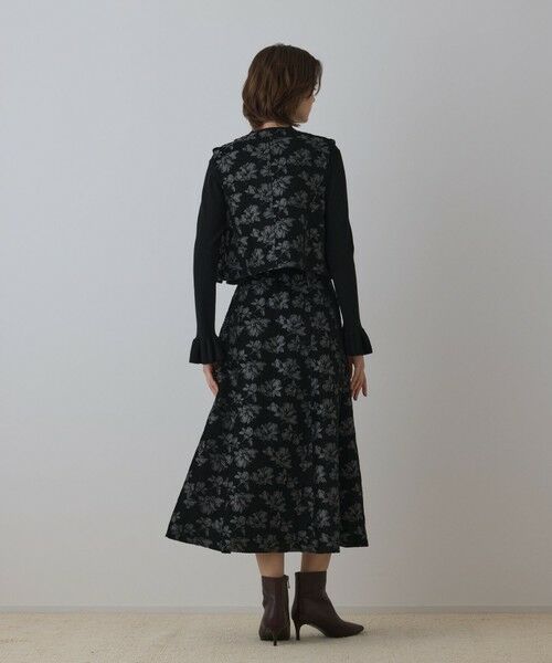 GRACE CONTINENTAL / グレースコンチネンタル ベスト | ラメフラワージャガードベスト | 詳細12