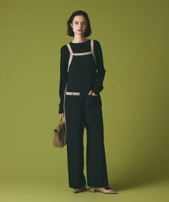 GRACE CONTINENTAL / グレースコンチネンタル サロペット・オールインワン | トリアセバイカラーサロペット