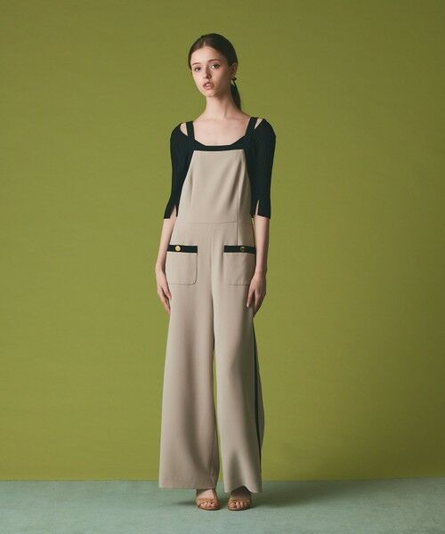 GRACE CONTINENTAL / グレースコンチネンタル サロペット・オールインワン | トリアセバイカラーサロペット | 詳細1