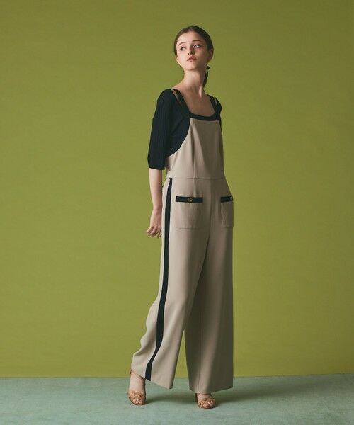 GRACE CONTINENTAL / グレースコンチネンタル サロペット・オールインワン | トリアセバイカラーサロペット | 詳細3