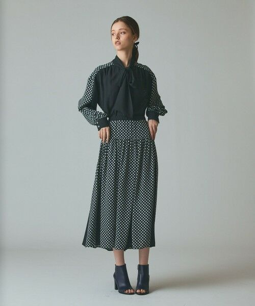 GRACE CONTINENTAL / グレースコンチネンタル ロング・マキシ丈スカート | ドットコンビスカート | 詳細5