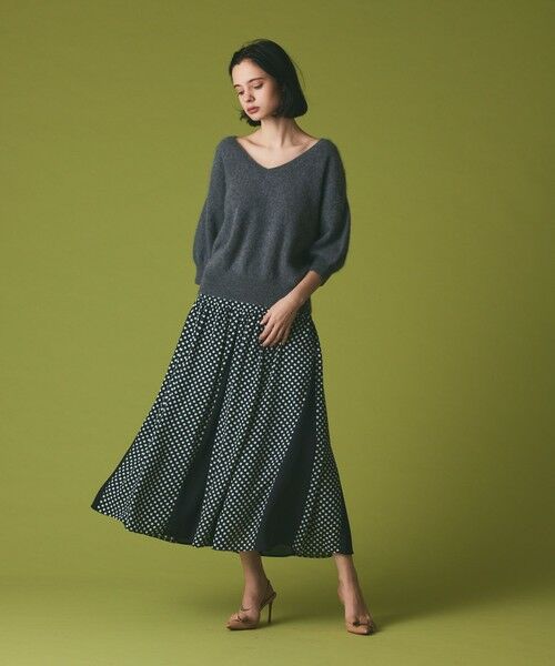 GRACE CONTINENTAL / グレースコンチネンタル ロング・マキシ丈スカート | ドットコンビスカート | 詳細8