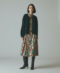 GRACE CONTINENTAL / グレースコンチネンタル ミニ丈・ひざ丈ワンピース | ベルトプリントシャツドレス