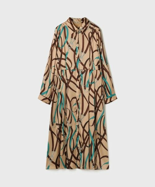 GRACE CONTINENTAL / グレースコンチネンタル ミニ丈・ひざ丈ワンピース | ベルトプリントシャツドレス | 詳細9