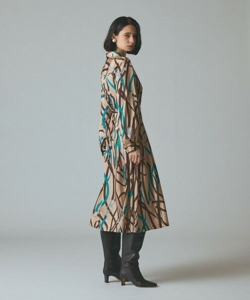 GRACE CONTINENTAL / グレースコンチネンタル ミニ丈・ひざ丈ワンピース | ベルトプリントシャツドレス | 詳細2