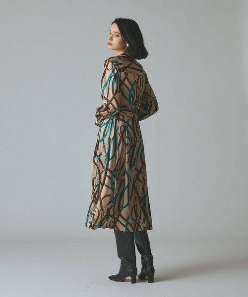 GRACE CONTINENTAL / グレースコンチネンタル ミニ丈・ひざ丈ワンピース | ベルトプリントシャツドレス | 詳細3