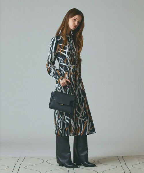 GRACE CONTINENTAL / グレースコンチネンタル ミニ丈・ひざ丈ワンピース | ベルトプリントシャツドレス | 詳細10