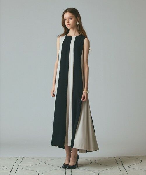 GRACE CONTINENTAL / グレースコンチネンタル ドレス | バイカラー切替ドレス | 詳細1