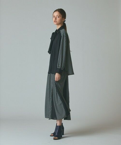GRACE CONTINENTAL / グレースコンチネンタル シャツ・ブラウス | ドットコンビブラウス | 詳細1