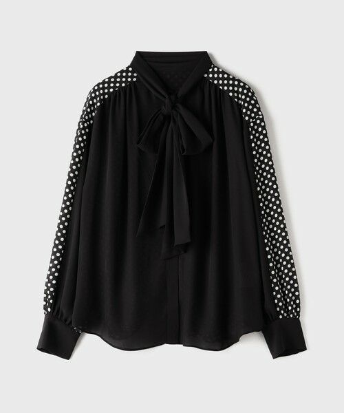 GRACE CONTINENTAL / グレースコンチネンタル シャツ・ブラウス | ドットコンビブラウス | 詳細8