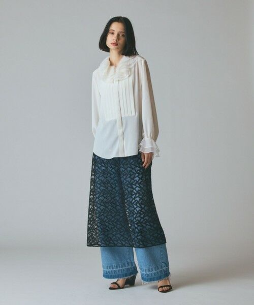 GRACE CONTINENTAL / グレースコンチネンタル シャツ・ブラウス | フェザーチュールカラーブラウス | 詳細2