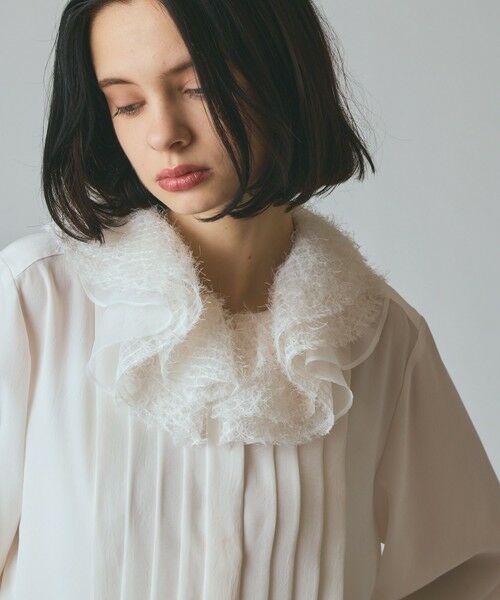 GRACE CONTINENTAL / グレースコンチネンタル シャツ・ブラウス | フェザーチュールカラーブラウス | 詳細6