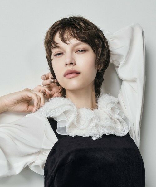 GRACE CONTINENTAL / グレースコンチネンタル シャツ・ブラウス | フェザーチュールカラーブラウス | 詳細7